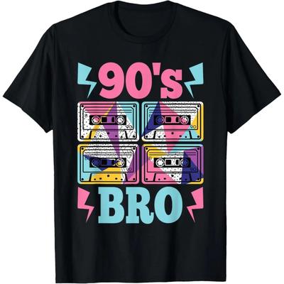 90-е Бро Тематическая вечеринка 90-х Костюм Наряд Мужской Женский Детский Футболка
