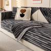 Luxury Winter Warm Flannel Sofa Towel Soft Velvet Sectional L-shaped Sofa Cover for Living Room Anti-slip Couch Cover