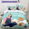 3pcs Ms. Rachel pattern bedding set duvet cover set includes duvet cover &pillowcases, perfect all season bedroom decoration & gift