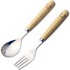 WaiWai Kitchen Dessert Spoon and Dessert Fork, Set of 2, Made In Japan