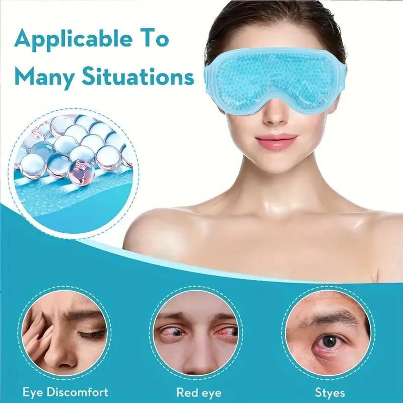Summer Gel Bead Eye Mask: Hot & Cold Therapy for Sleep and Travel