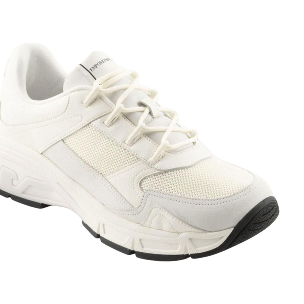 Emporio Armani Mens Leather Trainers