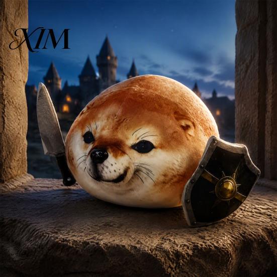 Съемный Щит-Нож Игрушка 35/45 см Что Делает Собака Плюшевая Игрушка, Смешной Плюшевый Сиба, Подарок Животному Мягкая Кукла, Подушка, Оригинальная Абстракция