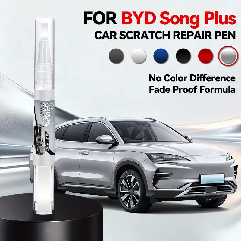 Для BYD SONG PLUS Подкраска Ремонтный комплект для дисков Быстрый и легкий ремонт царапин на дисках Краска для обода для ремонта автомобильных дисков Серебристый