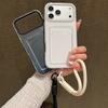 Цветная сумка-кошелек с держателем для карт и телефона для iPhone 17 16 15 14 13 12 11 Pro Max Air, ремешок на запястье, противоударный чехол с ремешком