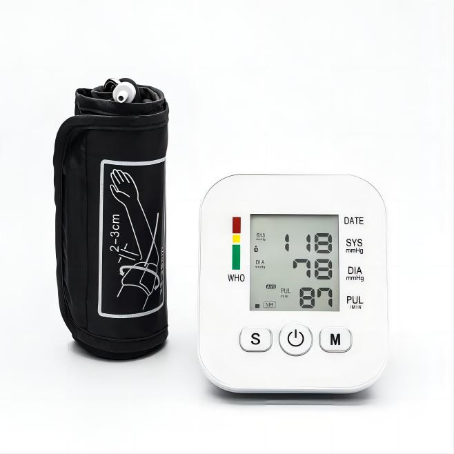 Medical Plastic Blood Pressure Monitor with LCD Digital Display