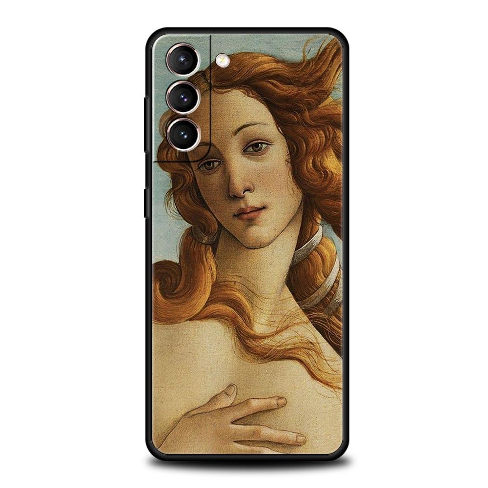 Мягкий чехол для телефона с рисунком в стиле ренессанс для Samsung Galaxy S24 S23 S22 S20 Ultra S21 FE 5G S10 S9 Plus S10E S8 20 TPU Cover