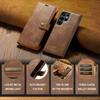 Luxurious Removable Flip Magnetic Leather Wallet Case for Samsung S25, S24, S23 Ultra, S22, S21, S20, S10 Plus