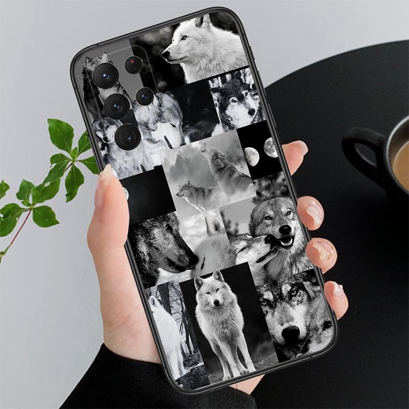 Чехол для телефона Samsung A55 A16 A56 A36 A35 A15 A53 A54 A33 A34 A25 A05S A52 A52S A14 A26 A71 Животное Волк