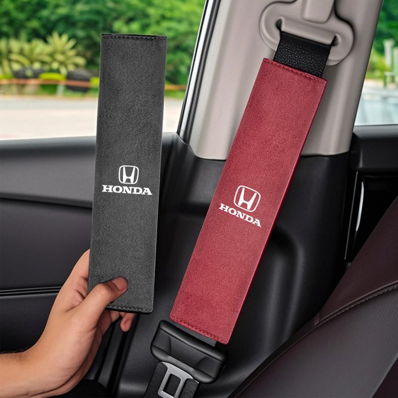 Car Accessories Seat Belt Shoulder Protector Covers For Honda Civic Fit Jazz Accord Pilot CRV Odyssey Passport City Shuttle HRV akn256