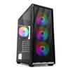 SHARKOON VK4 Rainbow Case PC ATX Nero 4 Ventole RGB 120mm Radiatore 360mm USB 3.0