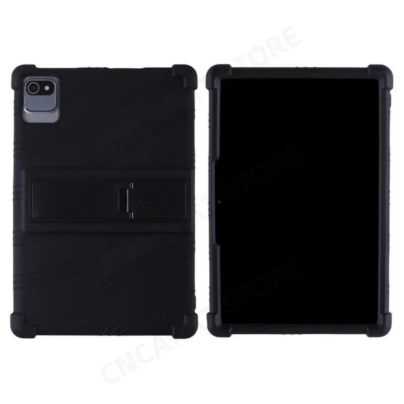 Чехол для Pritom Tab 10 Android 12 Планшетный ПК 10,1" Мягкий силиконовый ударопрочный чехол с подставкой на задней панели Мягкий