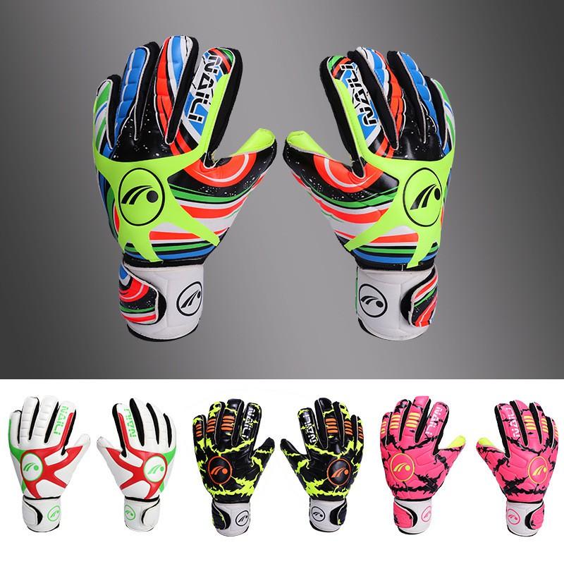 Latex Goalkeeper Gloves Soccer Training Non-Slip Wear-Resistant With Finger Protection