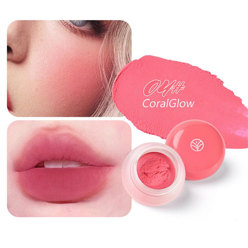 6-color Mousse Blush Nude Natural Delicate Color Long-lasting Matte Velvet Rouge Waterproof Face Beauty