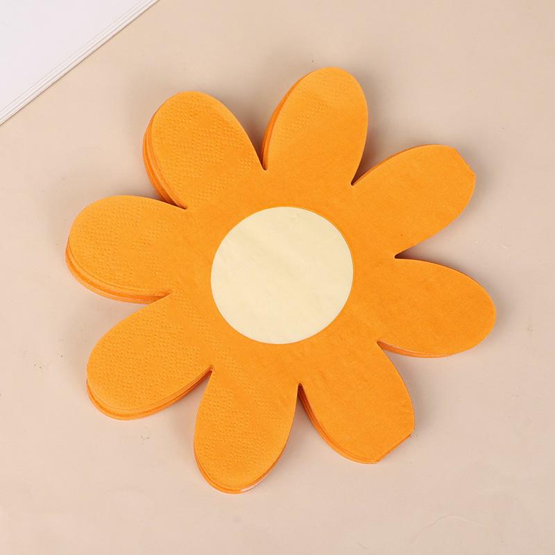 20 шт. Розовые Белые Маргаритки Цветок Бумажные Салфетки Вечеринка Одноразовые Салфетки Полотенце для Детей 1-й День Рождения Детский Душ Свадебное Украшение