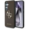 Guess Grained Big 4G Logo Small Case     Classic Logo For Samsung Galaxy S25+ Brown