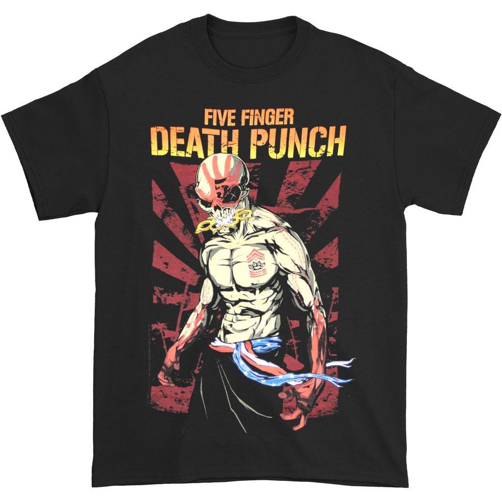 Мужская патриотическая футболка Five Finger Death Punch X-Large Черная