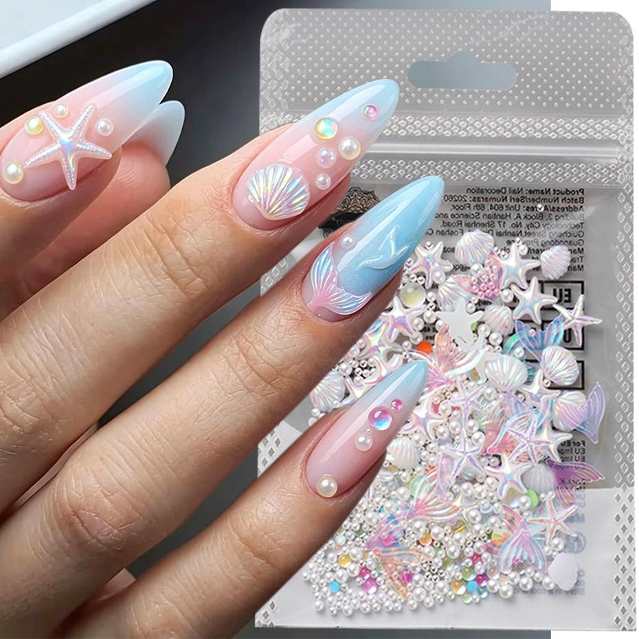 Aurora Ocean Nail Art Decorations Resin DIY Accessories for Manicure