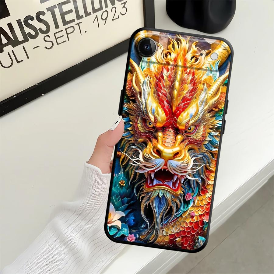 Чехол для телефона Funda для Apple iPhone 17 Pro Max 12 11 16 13 15 Pro 7 8 XR XS MAX Air 14 Крутой Дракон