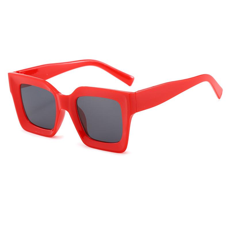 Retro Street Style Oversized Square Sunglasses With Uv400 For Outdoor Sports And Festivals