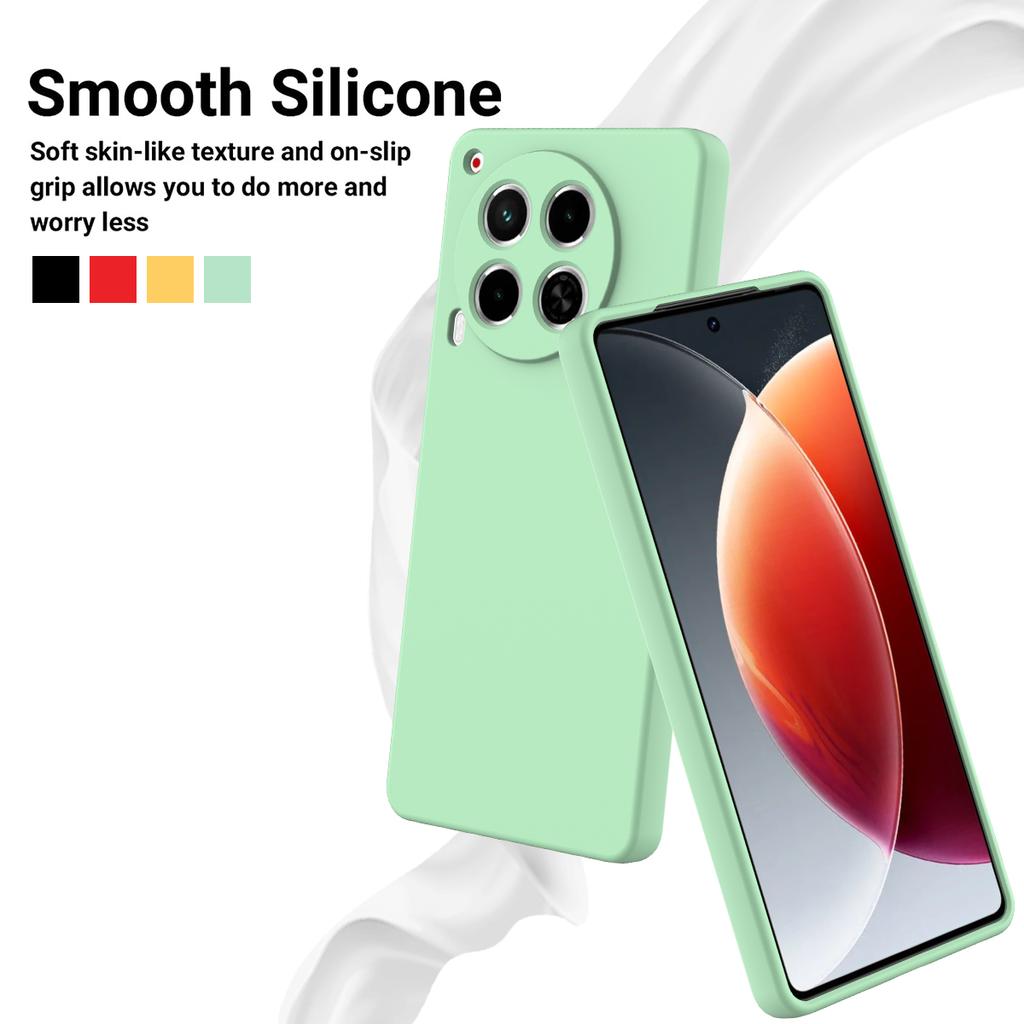 For TECNO Camon 30 5G Case Liquid Silicone Anti-Scratch Lining Soft Phone Cover