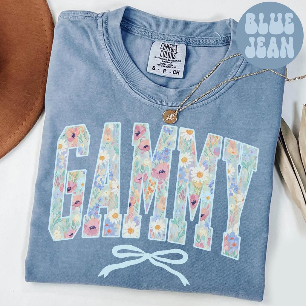 Wildflower Gammy Comfort Colors Shirt, Grandma Shirt, Mothers Day Gifts, New Grandma Tshirt, Tee