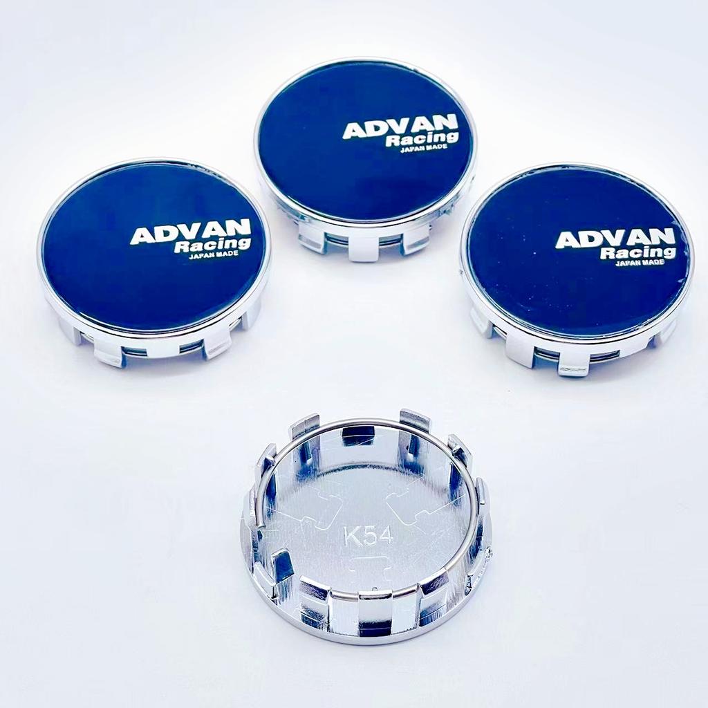4pcs/Set High Quality 54mm ADVAN Racing Car Wheel Center Hub Rim Cap Styling Cover For ADVAN Emblem Badge Stickers Accessories