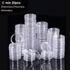10/100p 21-46 мм прозрачный пластиковый держатель COINN, коробка для сбора COINN, чехол для капсул хранения COINN, защитные коробки, контейнер