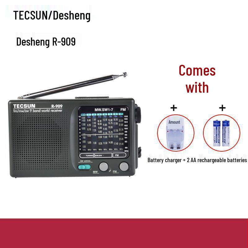 Портативное многодиапазонное AM/FM радио Desheng для пожилых