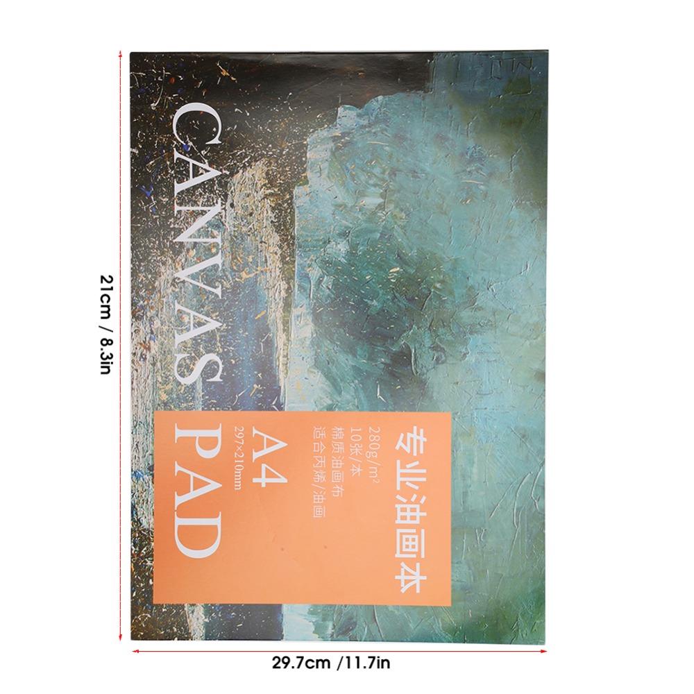 Cotton Material Acrylic Canvas Sheet 8.3 x 11.7in Oil Painting Paper Art Sketchbook  Acrylic Art