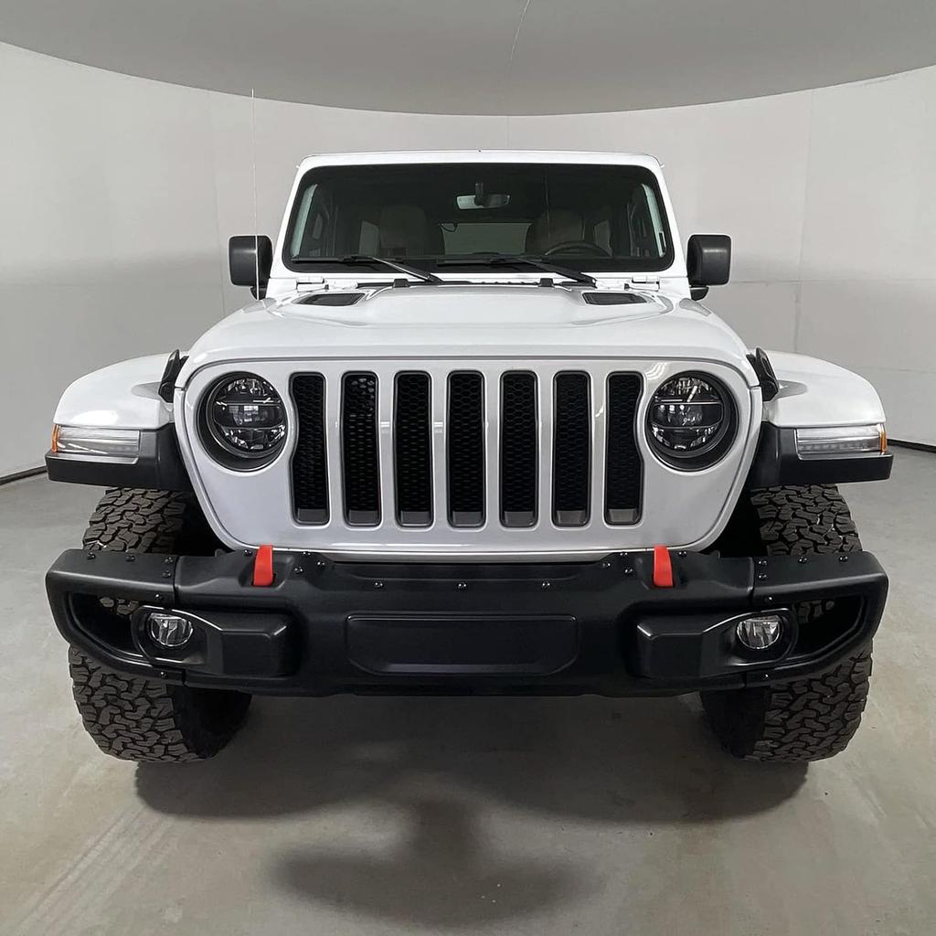 Bumper Tow Hook Covers 2Pack for Jeep Wrangler JK JL Gladiator JT 2007-2025 Adds Cushioned Grip To Tow Strap Recovery (Black)