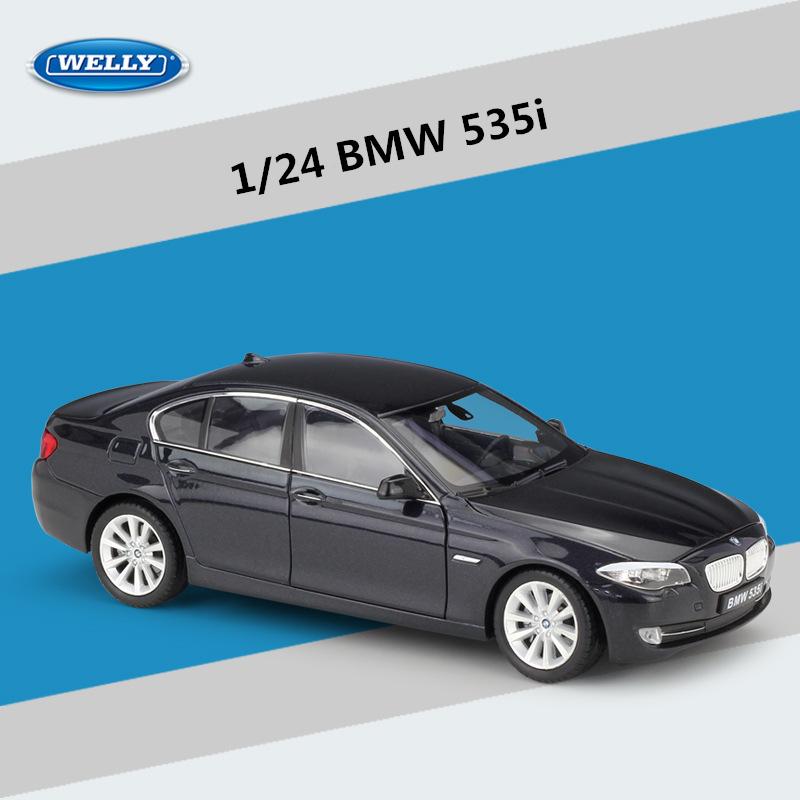 Welly 1/24 BMW 5 серии 535i Литой Модель Автомобиля Металлическая Литая Игрушечные Транспортные Средства Модель Автомобиля Высокая Симуляция Коллекция Детская Игрушка Подарки