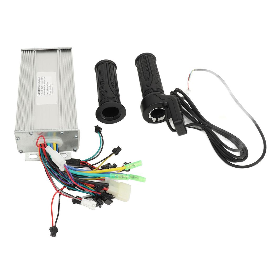 36V 48V 1000W 38A Electric Bike Motor Brushless Controller with 128DX Thumb Throttle Grip LCD Display