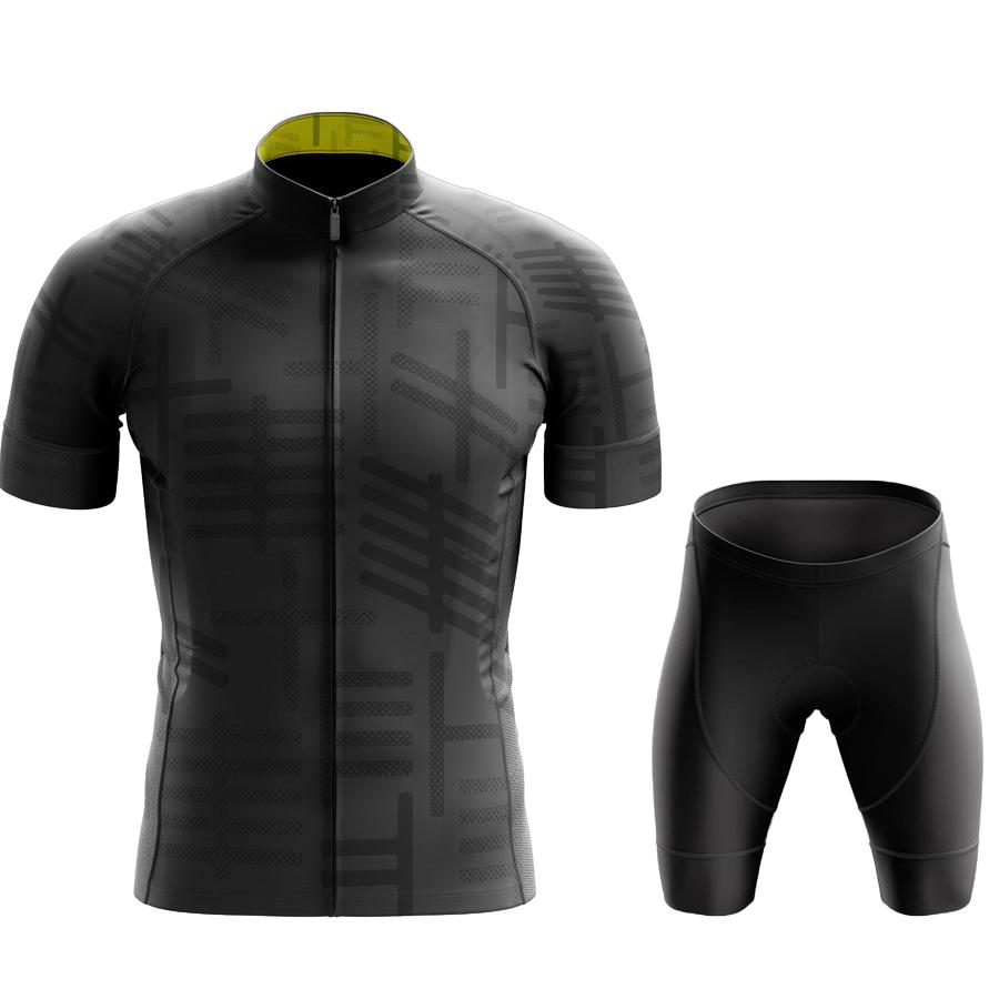 Black Summer Team Sports Cycling Clothing Breathable Men Short Sleeve Mallot Ciclismo Hombre Verano 2026 Summer Breathable Cycling Suit Set