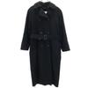 With Liner Trench Coat 8PET Black Women Used