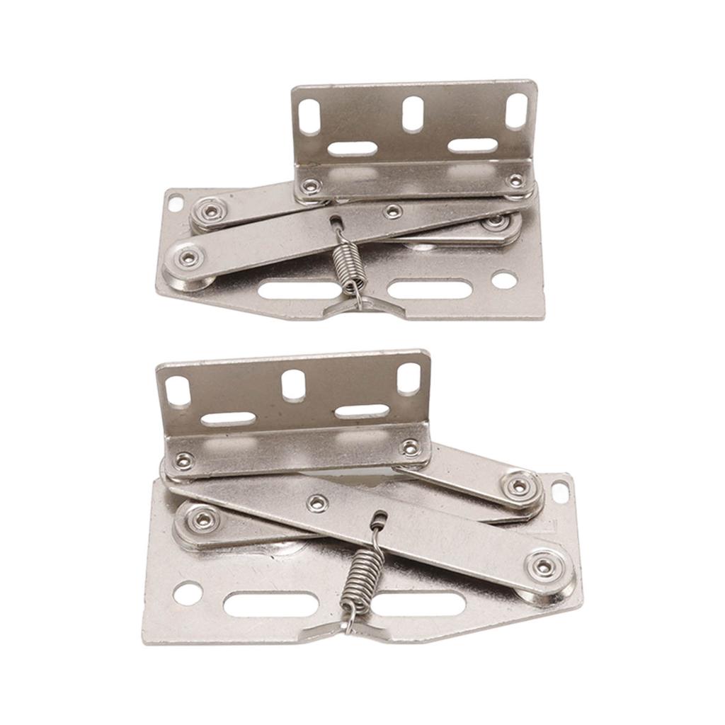 2 комплекта петель для дверцы шкафа, откидные петли-ножницы с пружиной для мебели, 45 градусов вниз