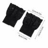 Fake Cuffs 1 Pair Detachable Lace Sleeves Elegant Embroidery Pattern Thin False Cuffs for Women Blouse Accessories