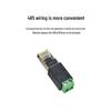 Адаптер RJ45 на RS485 с 2-контактным клеммным блоком