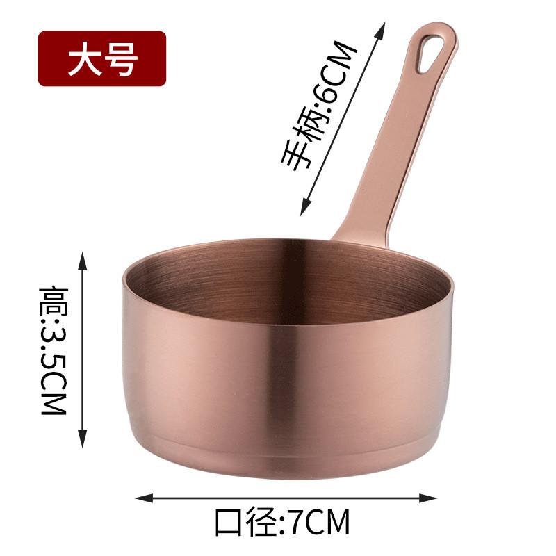 80/100 мл 304 нержавеющая сталь кастрюля с ручкой корейская мини круглая приправа миска для макания перца кетчупа столовая посуда