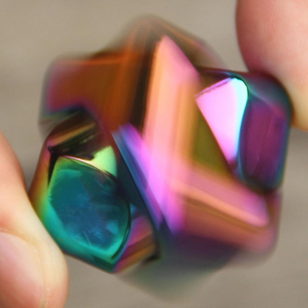 Красочный квадратный декомпрессионный куб, поп-спиннеры, настольные декомпрессионные игрушки, высокоскоростной подшипник, вращающиеся игрушки