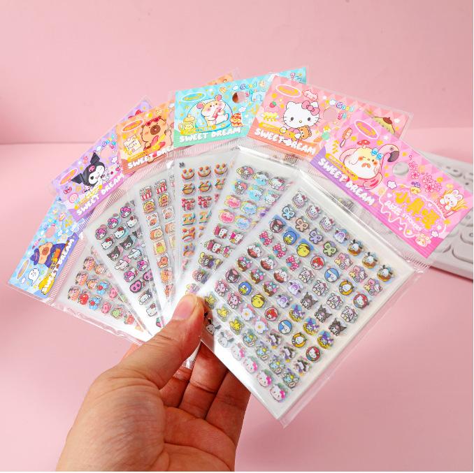 Kids Nail Stickers – 13.4 7.8 cm Decorative Sticker Sheets for Children, Assorted Patterns
