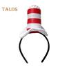 1/2 шт. Доктор. Suess Hat Cat Headband Red White Striped Hat Dr. Костюмы Suess Book Персонаж Школьная вечеринка на Хэллоуин Косплей Аксессуары