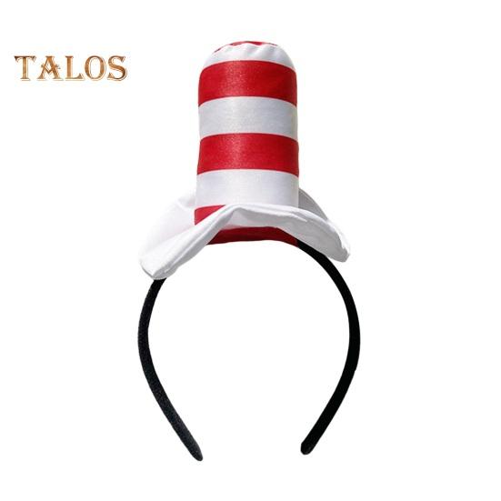 1/2 шт. Доктор. Suess Hat Cat Headband Red White Striped Hat Dr. Костюмы Suess Book Персонаж Школьная вечеринка на Хэллоуин Косплей Аксессуары