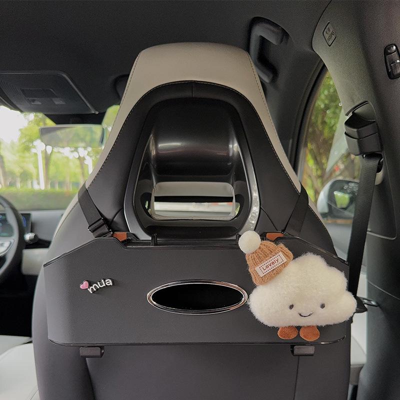 Органайзер на спинку сиденья автомобиля с держателем для салфеток и подстаканником - Многофункциональный органайзер