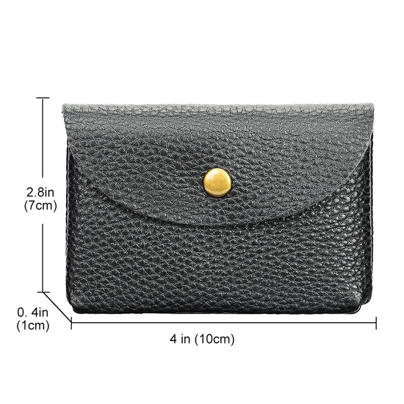New Retro Leather Mini Minimalist Storage Card Bag Mens Top Cowhide Pocket Money ID Cards Credit Card Holder Slim Wallet