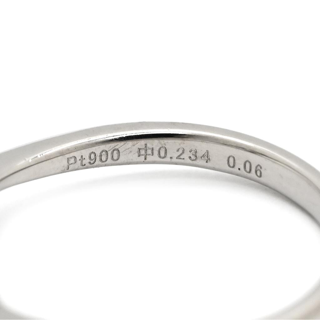 NON BRAND - Trilogy Diamond D VVS2Ring ring Pt900/diamond #6.5(JP Size) Array
