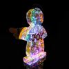 Iridescent Prismatic Angel Magical Glowing Angel Statue Prismatic LED Angel Night Light for Christmas Party Scene Setting Decor