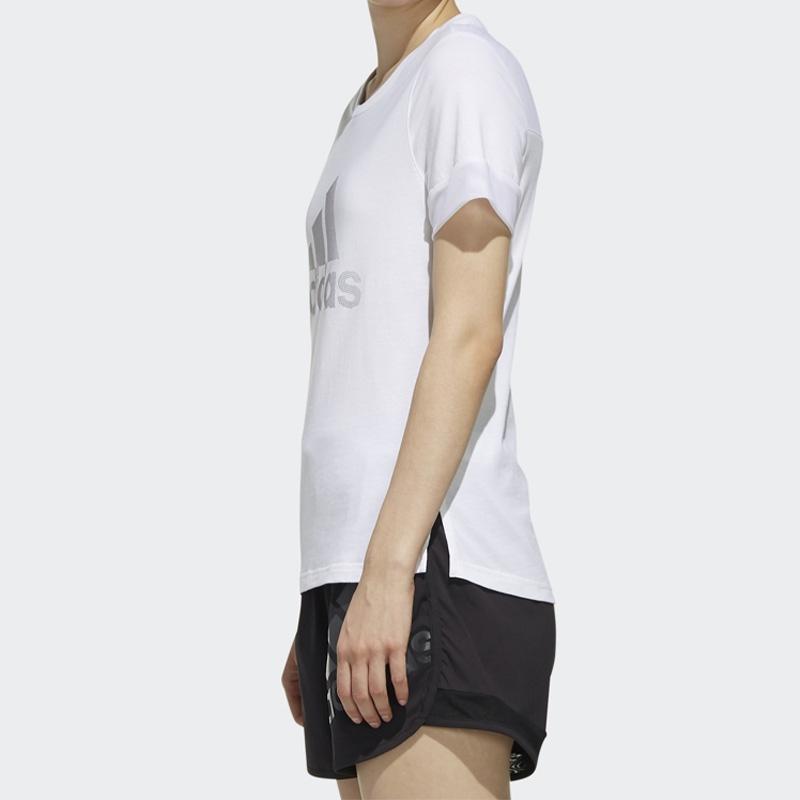 (WMNS) adidas Спортивная стильная женская футболка с коротким рукавом 'Белый' DY8612
