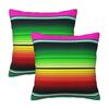 Mexican Indigenous 4 2 Pcs Square Pillowcase Pillow Cover Cushion Zip Decorative Comfort Throw Pillow For Home Sofa