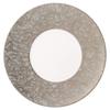 Platinum Washi Plate, 24cm, Silver, Stylish and Elegant, Wide Rim, Made In Japan, 51356-5665